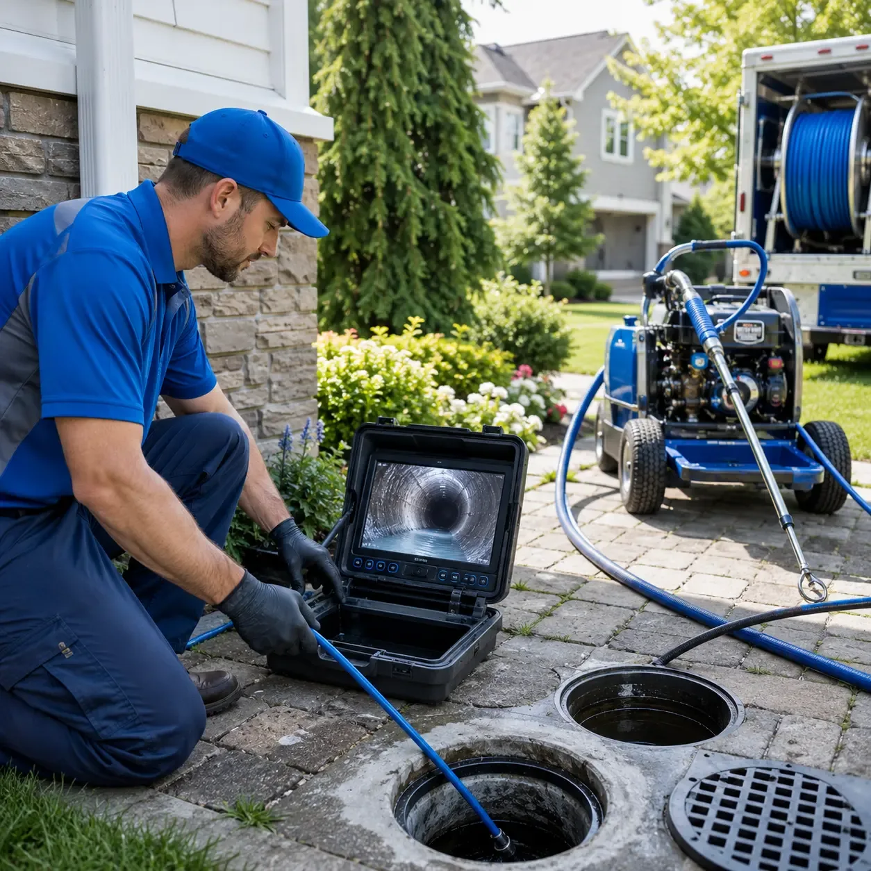 Outdoor drain cleaning professionals serving Hope, IN